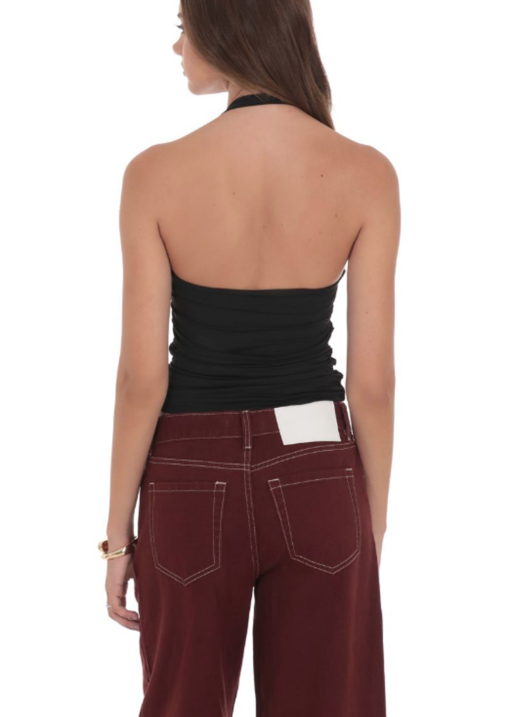 Gold Embellised Black Top