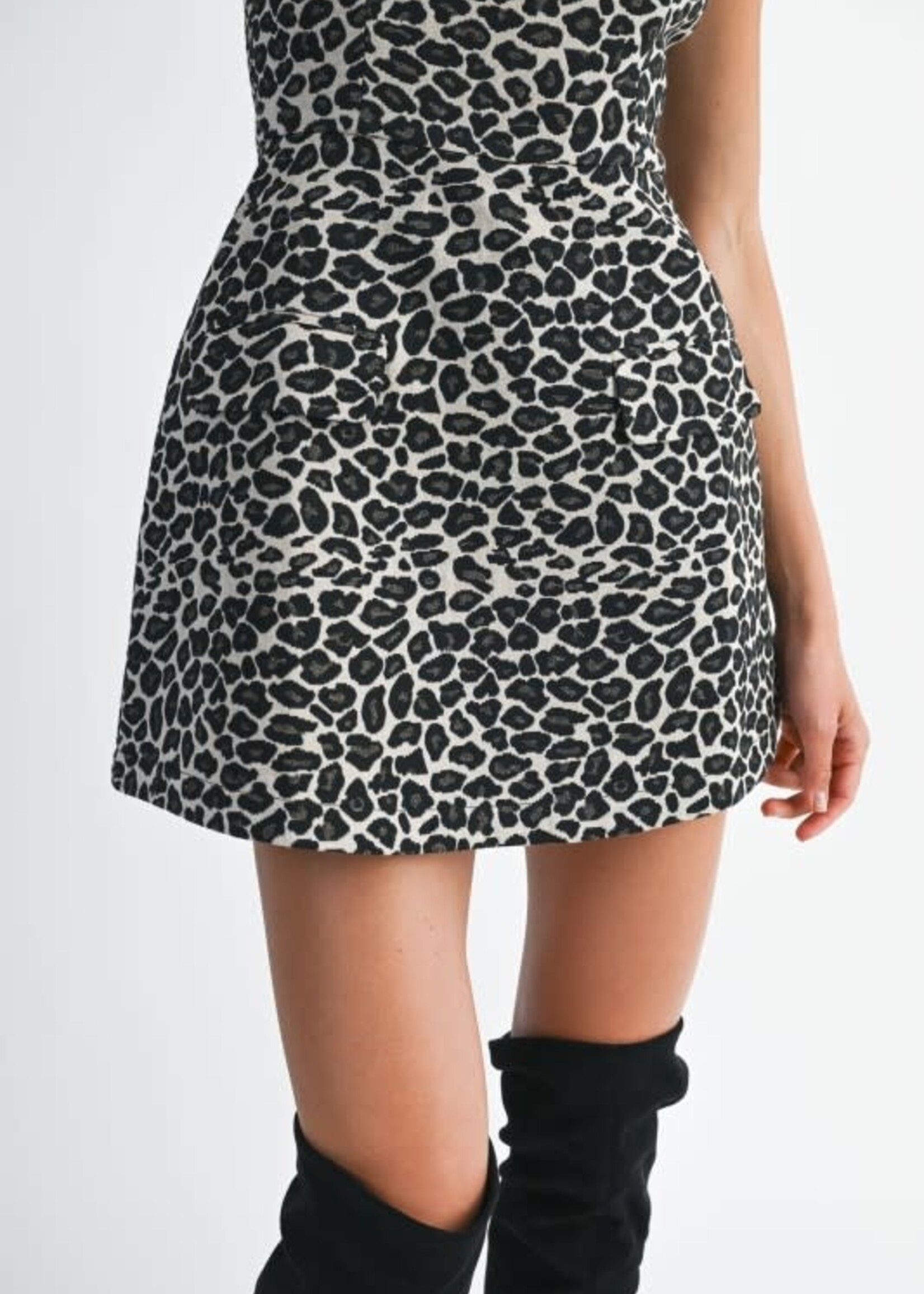 Leopard Jacquard Dress