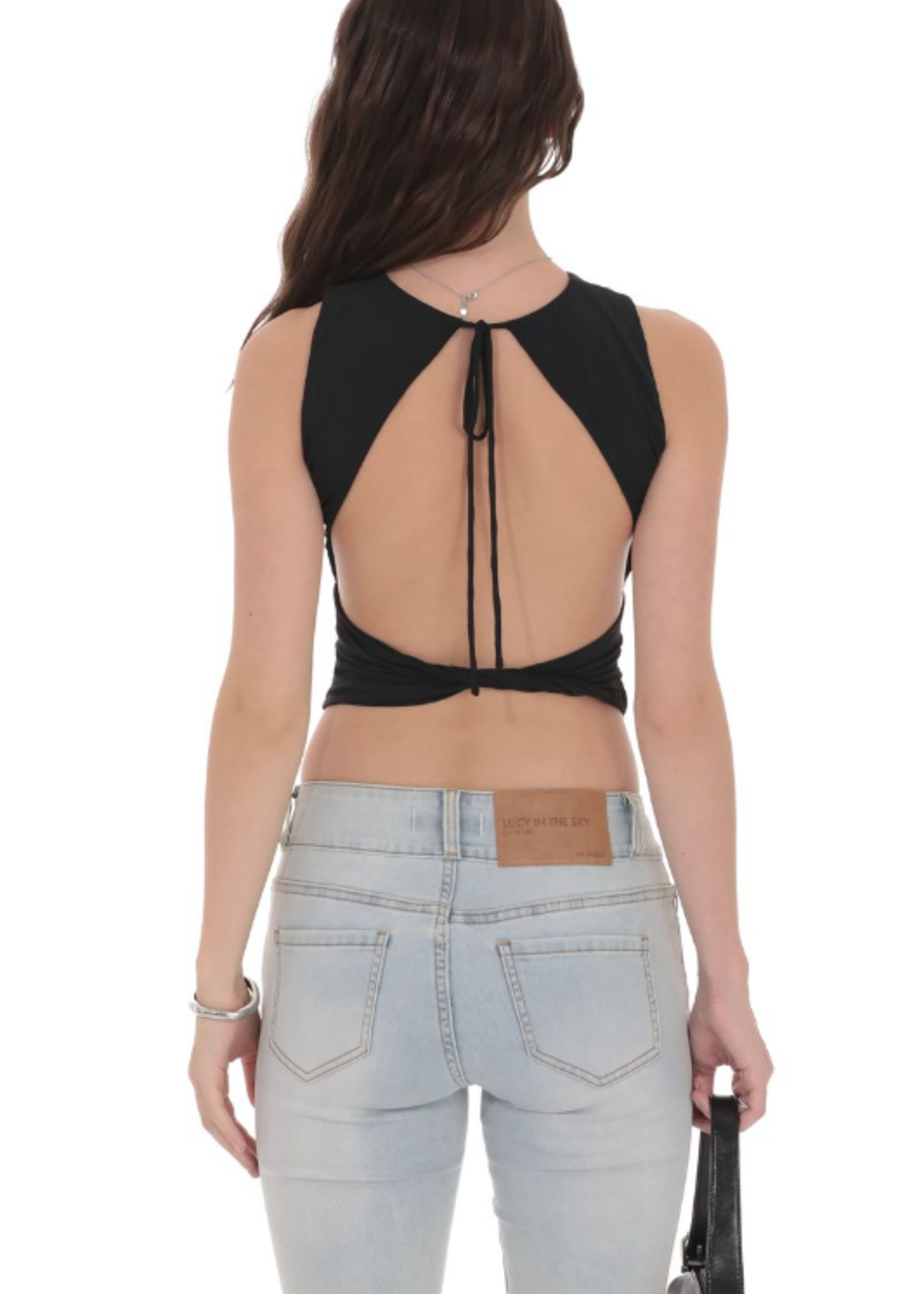 Open Back Twist Top (3 Colors)