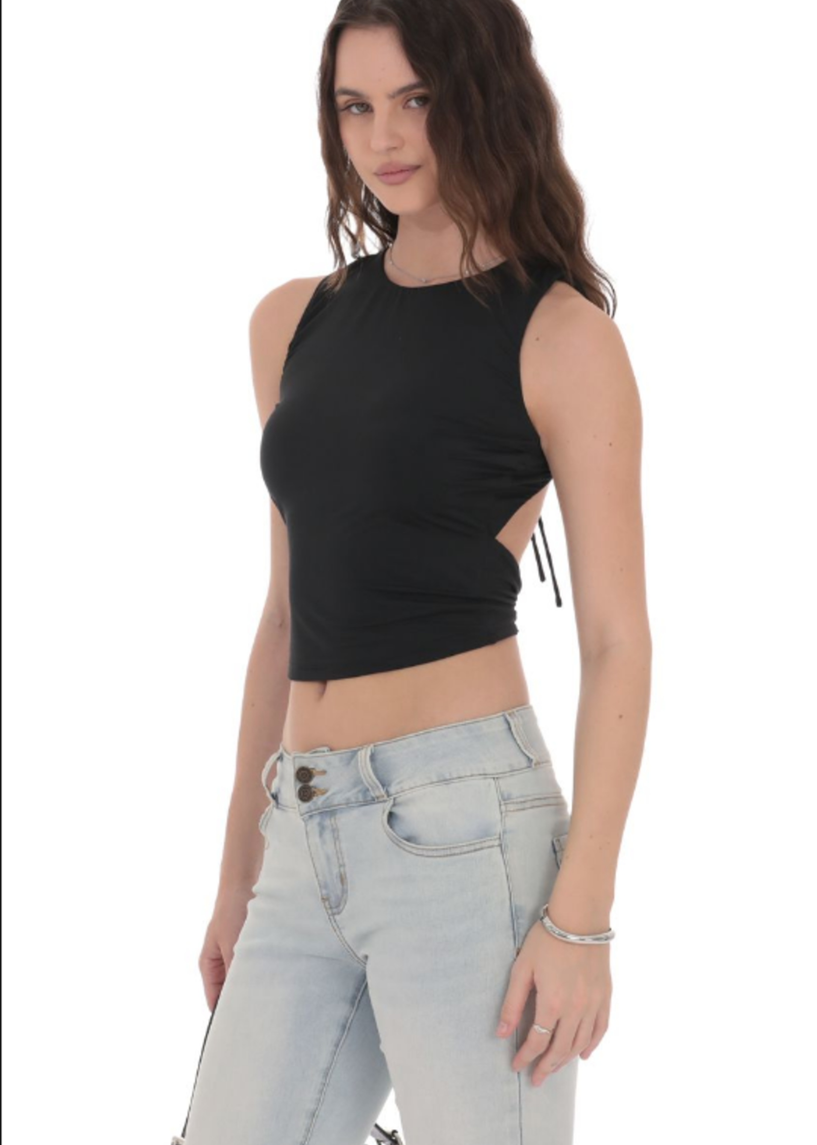 Open Back Twist Top (3 Colors)