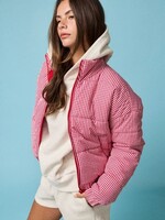 Gingham Puffer Coat (2 Colors)