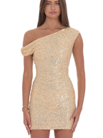 Golden Hour One Shoulder Dress