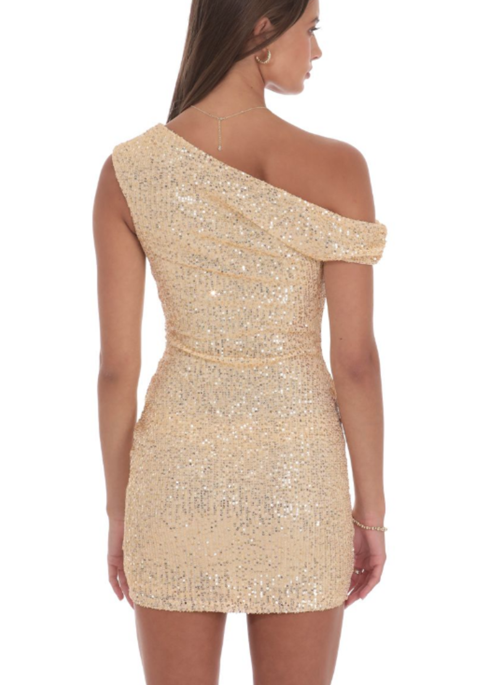 Golden Hour One Shoulder Dress