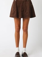 Brown Suede Skirt