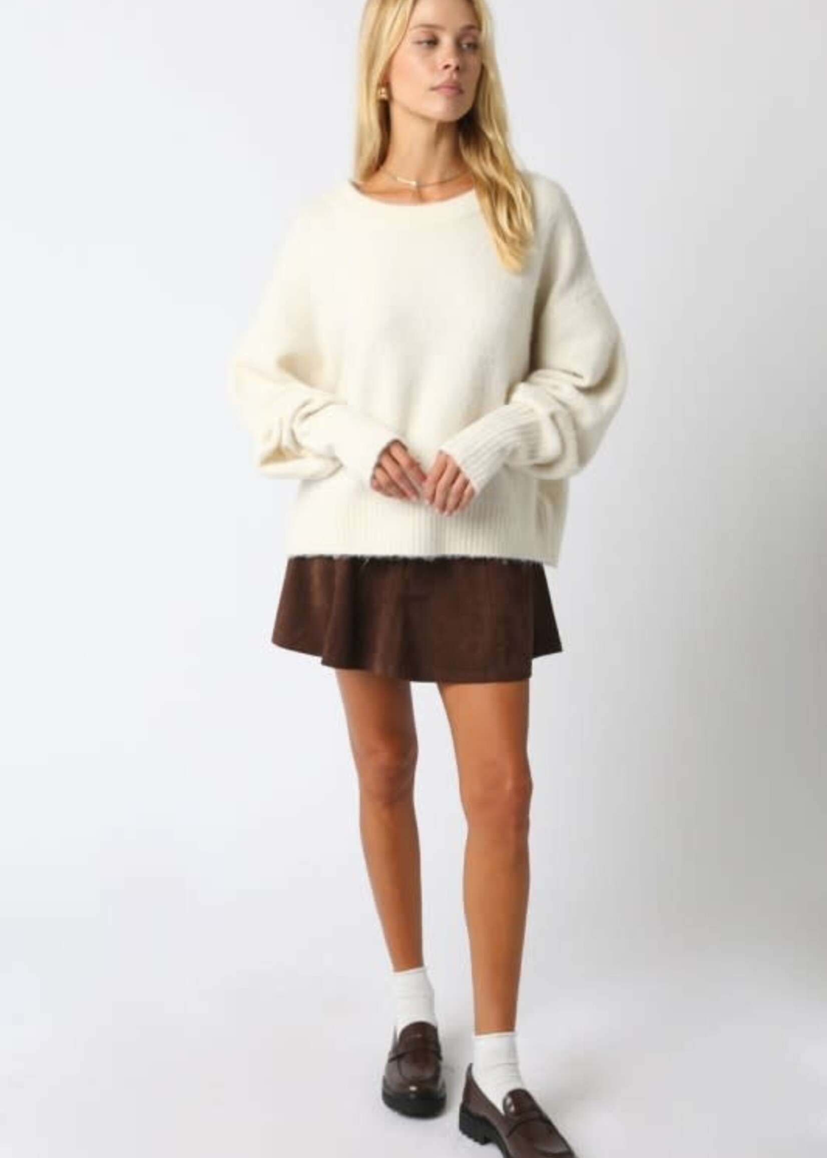 Brown Suede Skirt