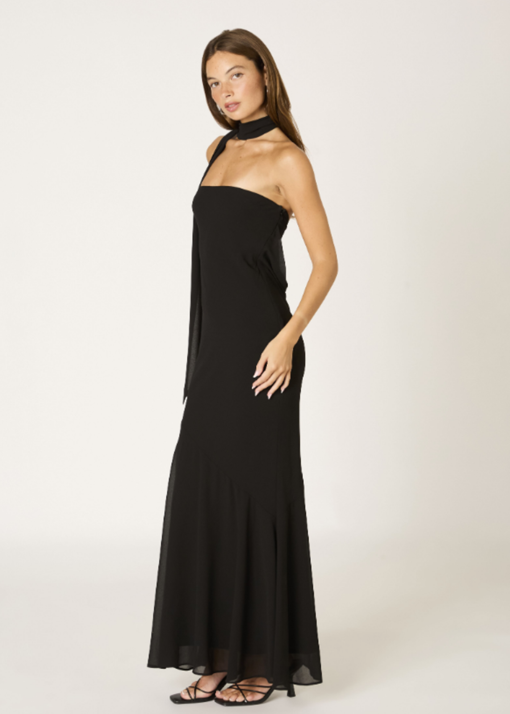 Fab Black Formal w/ Scarf