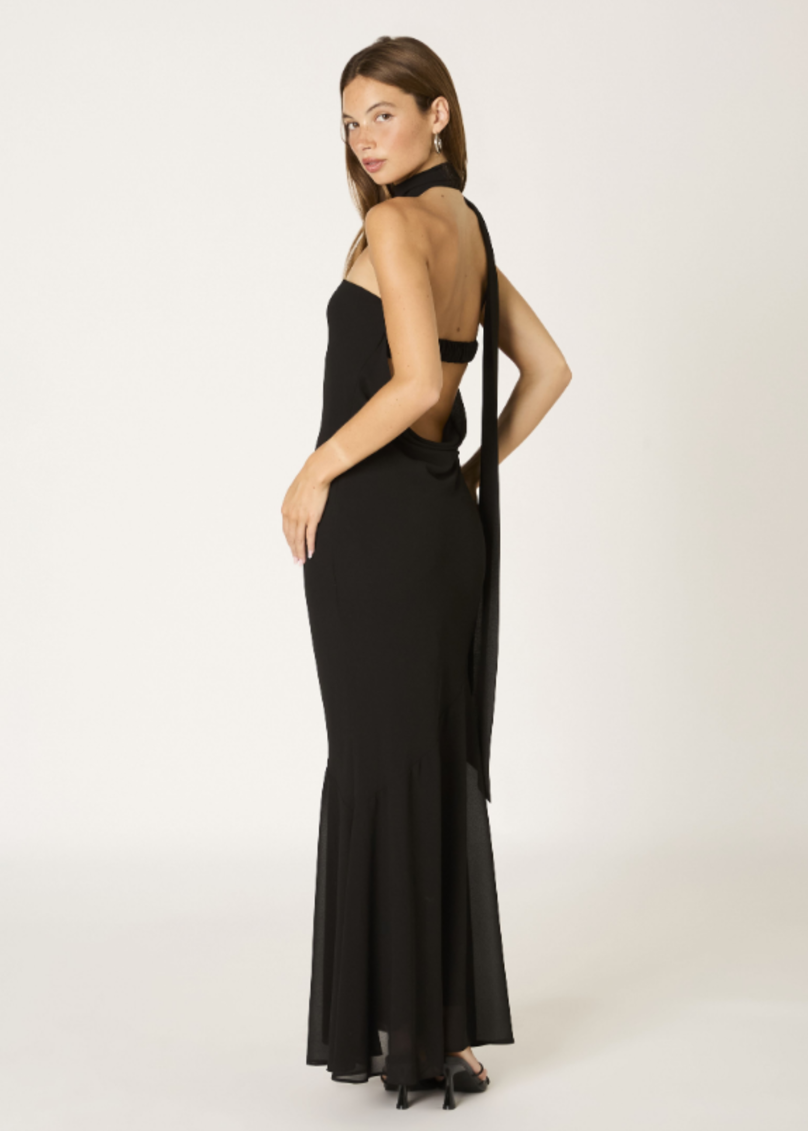 Fab Black Formal w/ Scarf