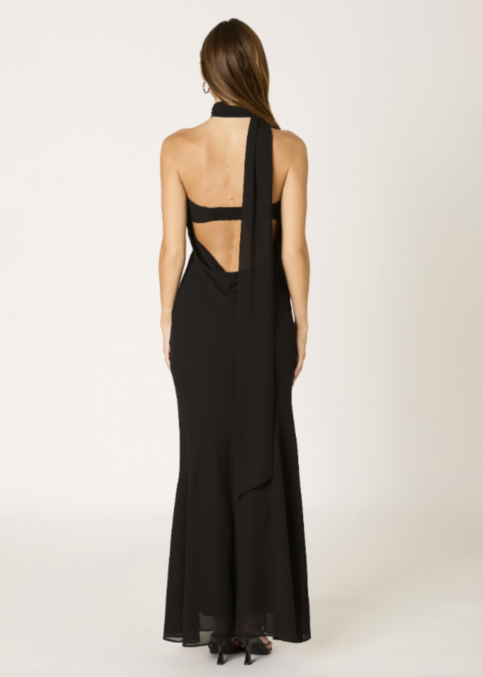 Fab Black Formal w/ Scarf