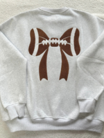Football Bow Sweatshirt