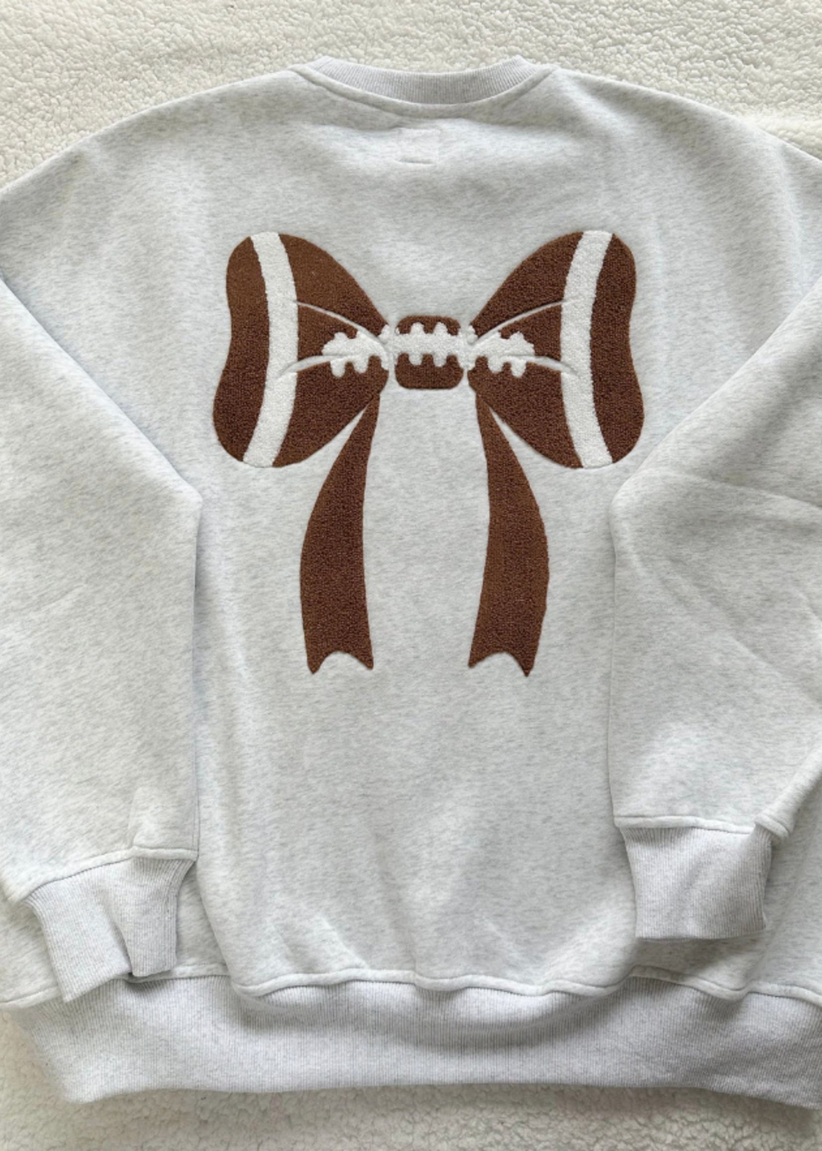 Football Bow Sweatshirt