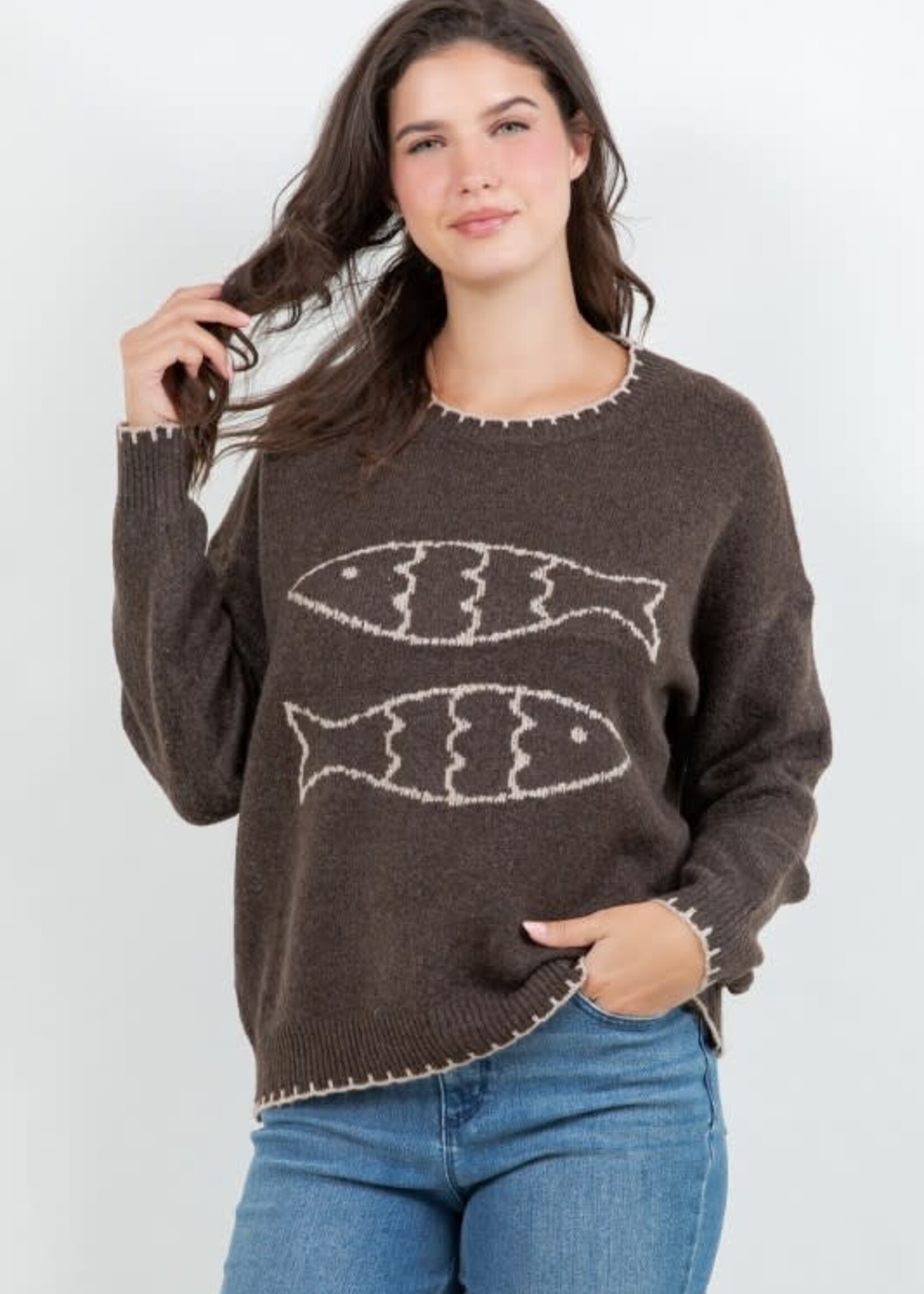Here Fishy Fishy  Sweater