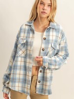 Blue Plaid Shacket