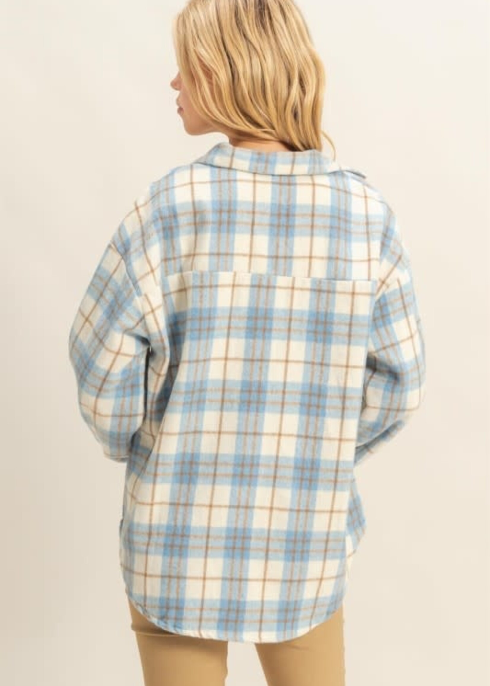 Blue Plaid Shacket