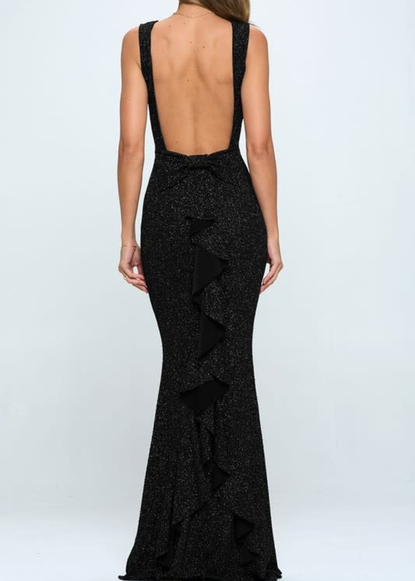 Bow Back Formal Dress (2 Colors)