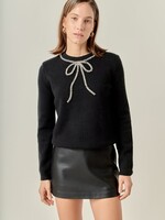 Sparkle Bow Holiday Sweater
