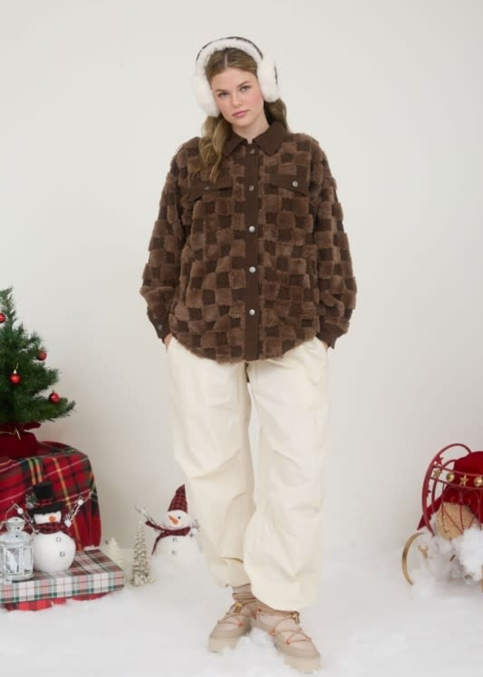 Fuzzy Comfy Shearling Shacket (2 Colors)