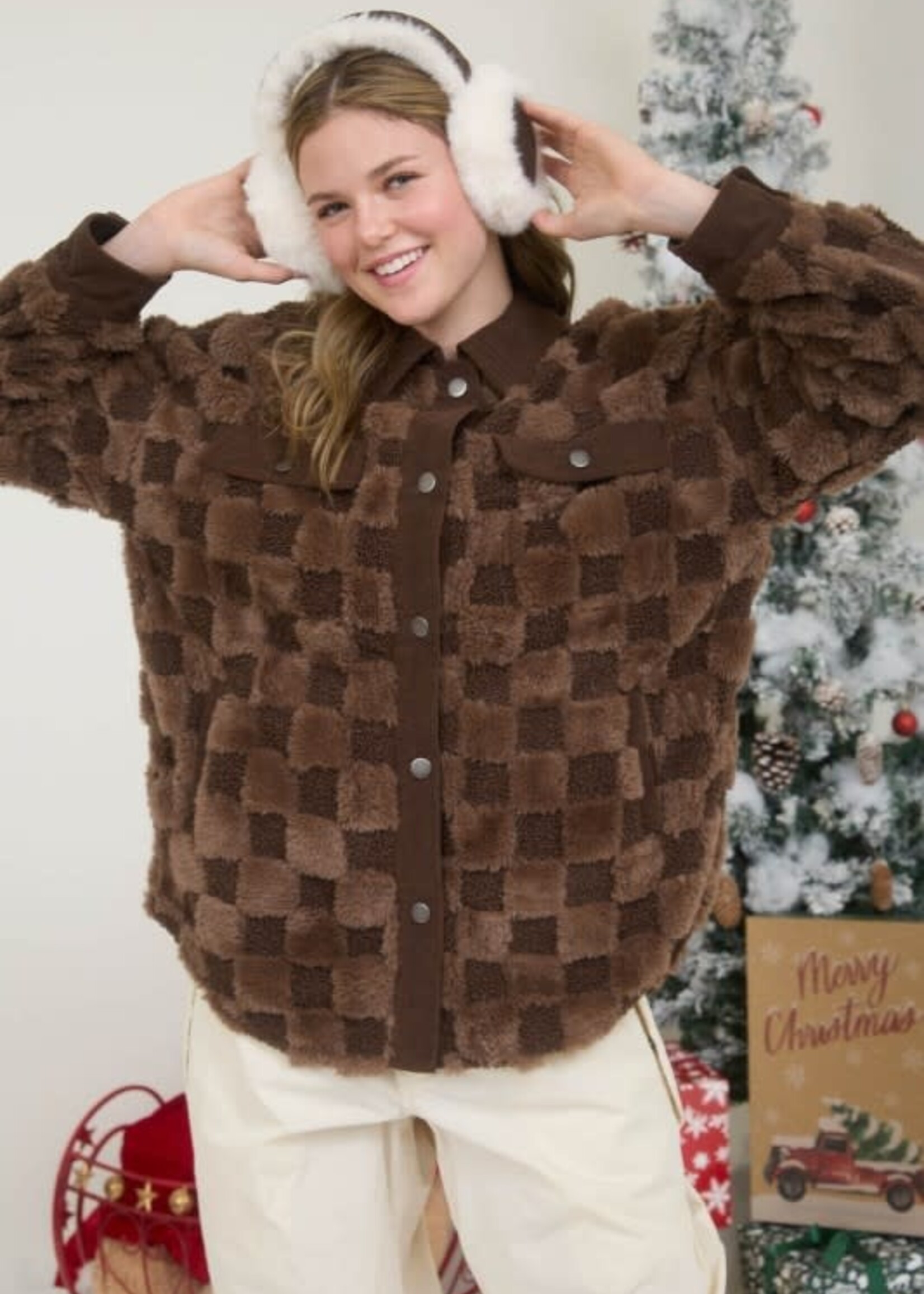 Fuzzy Comfy Shearling Shacket (2 Colors)