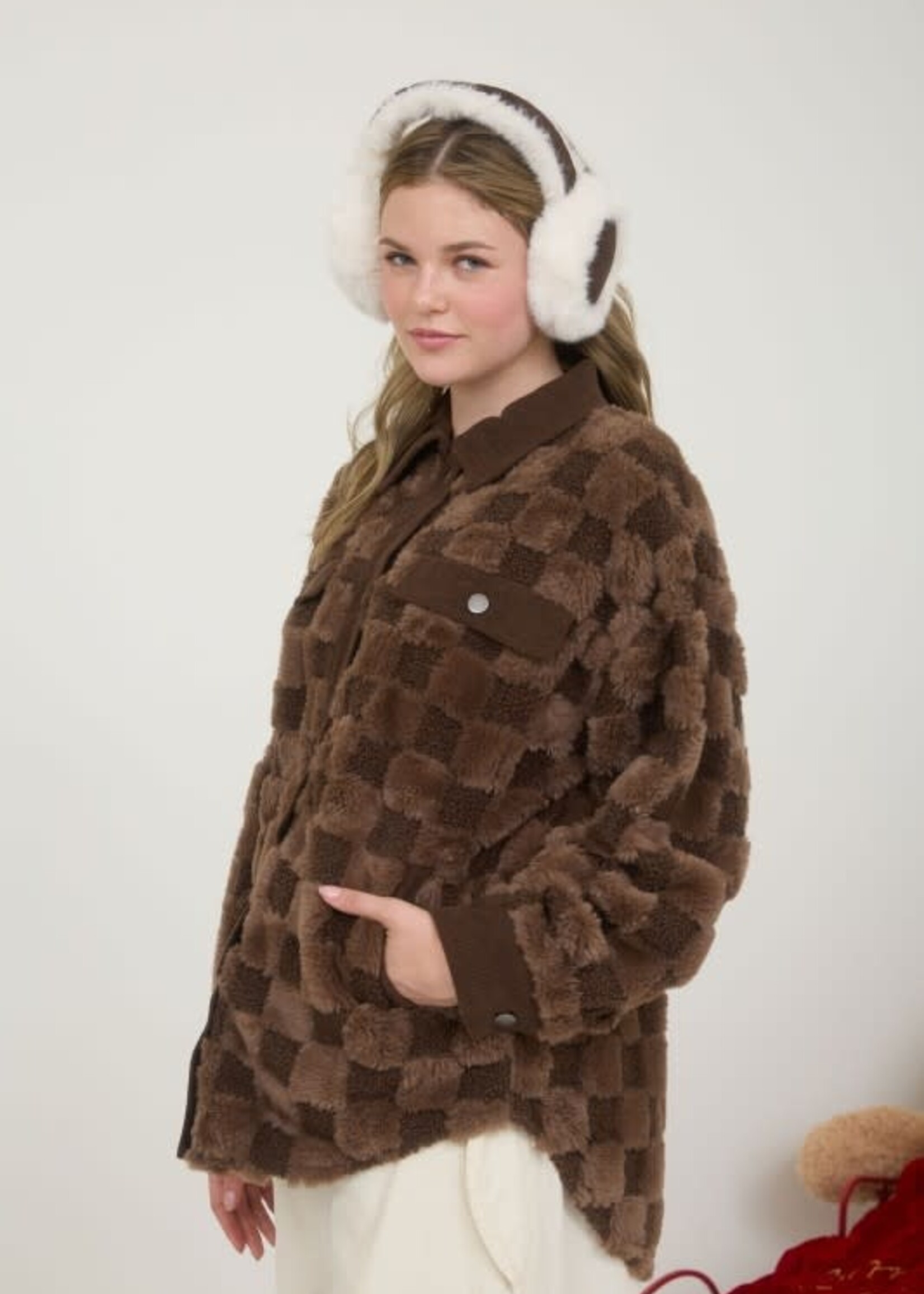 Fuzzy Comfy Shearling Shacket (2 Colors)