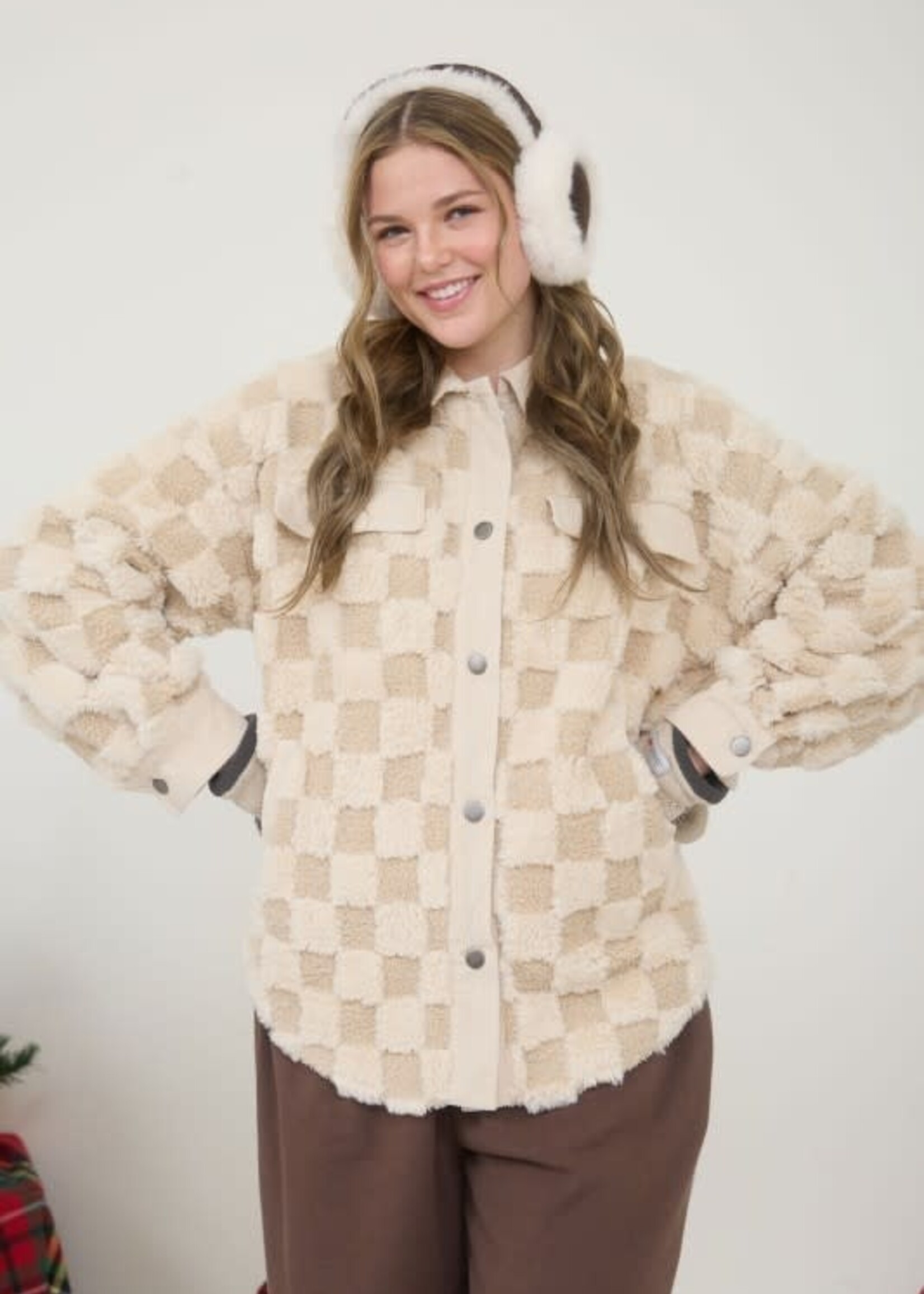 Fuzzy Comfy Shearling Shacket (2 Colors)