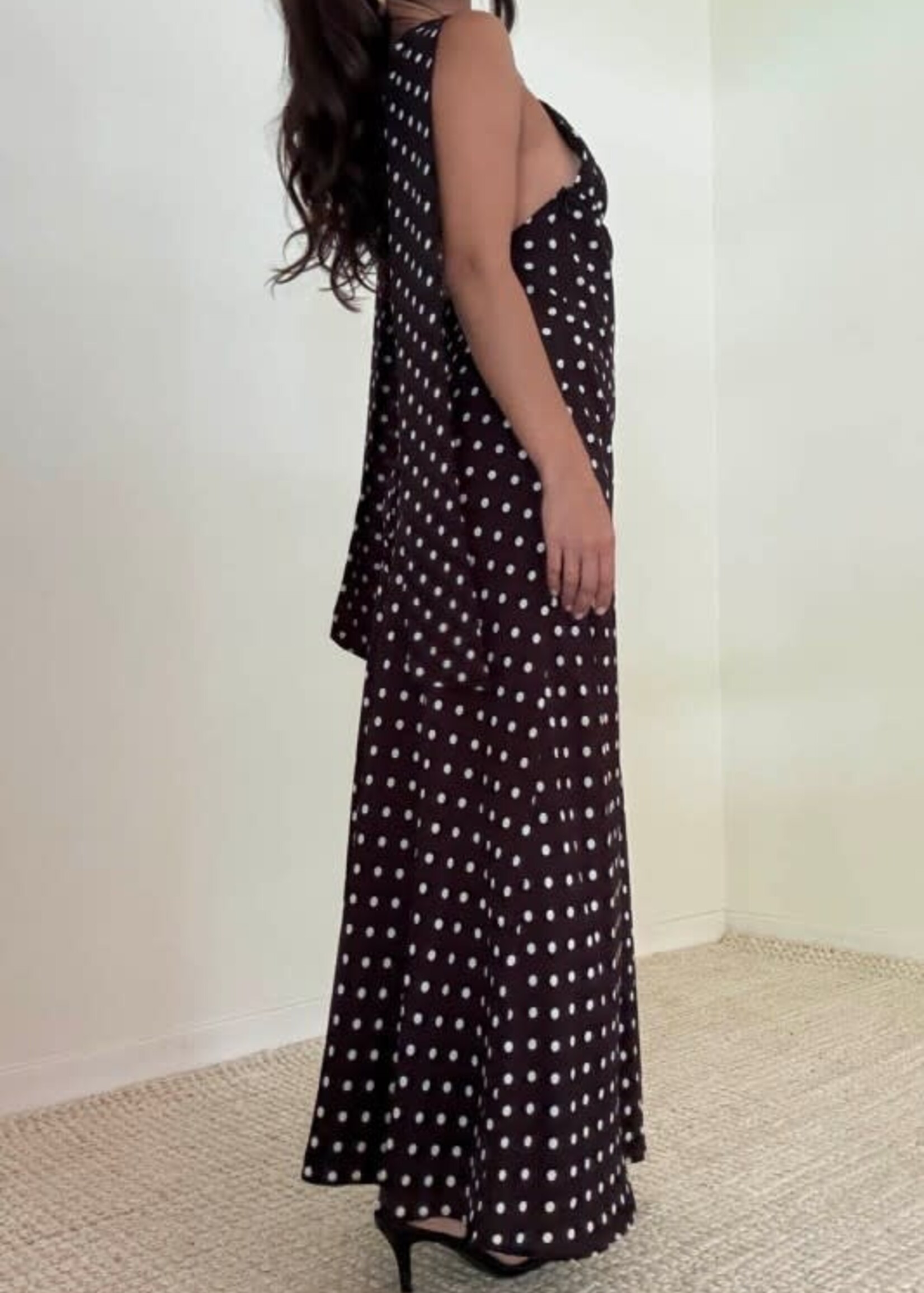 Polka Dot w/ Scarf Dress