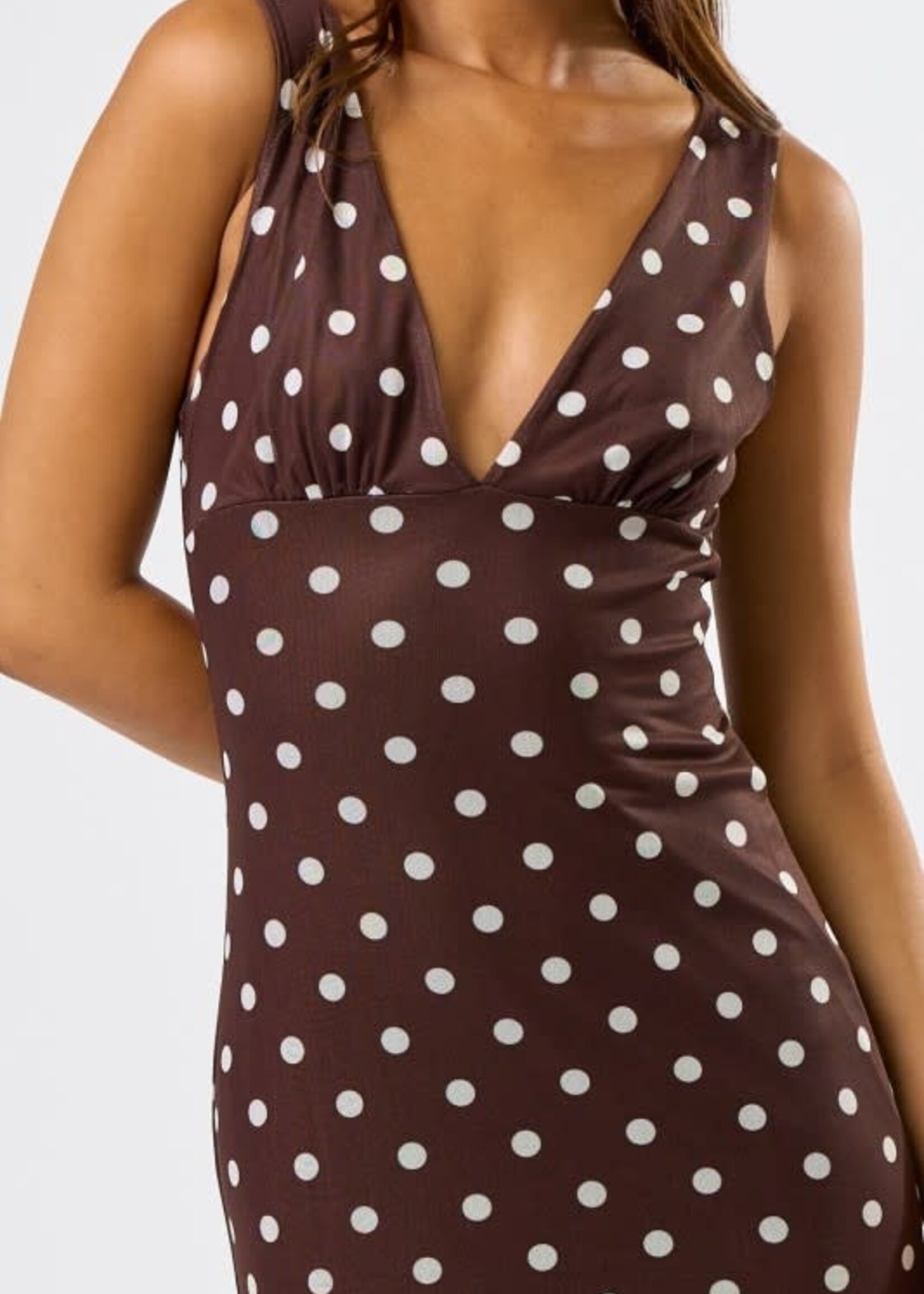 Pretty Polka Dot Maxi Dress