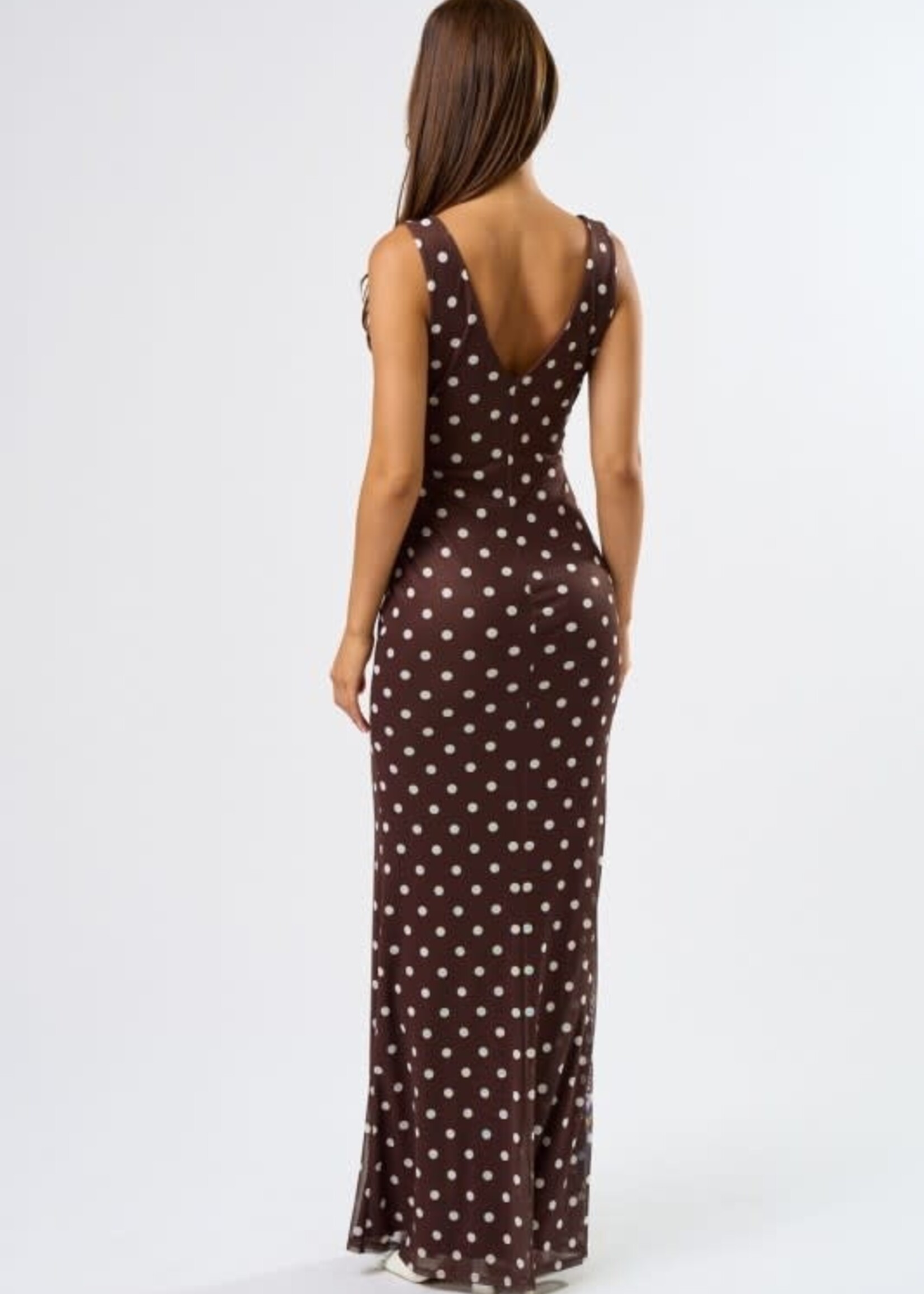 Pretty Polka Dot Maxi Dress