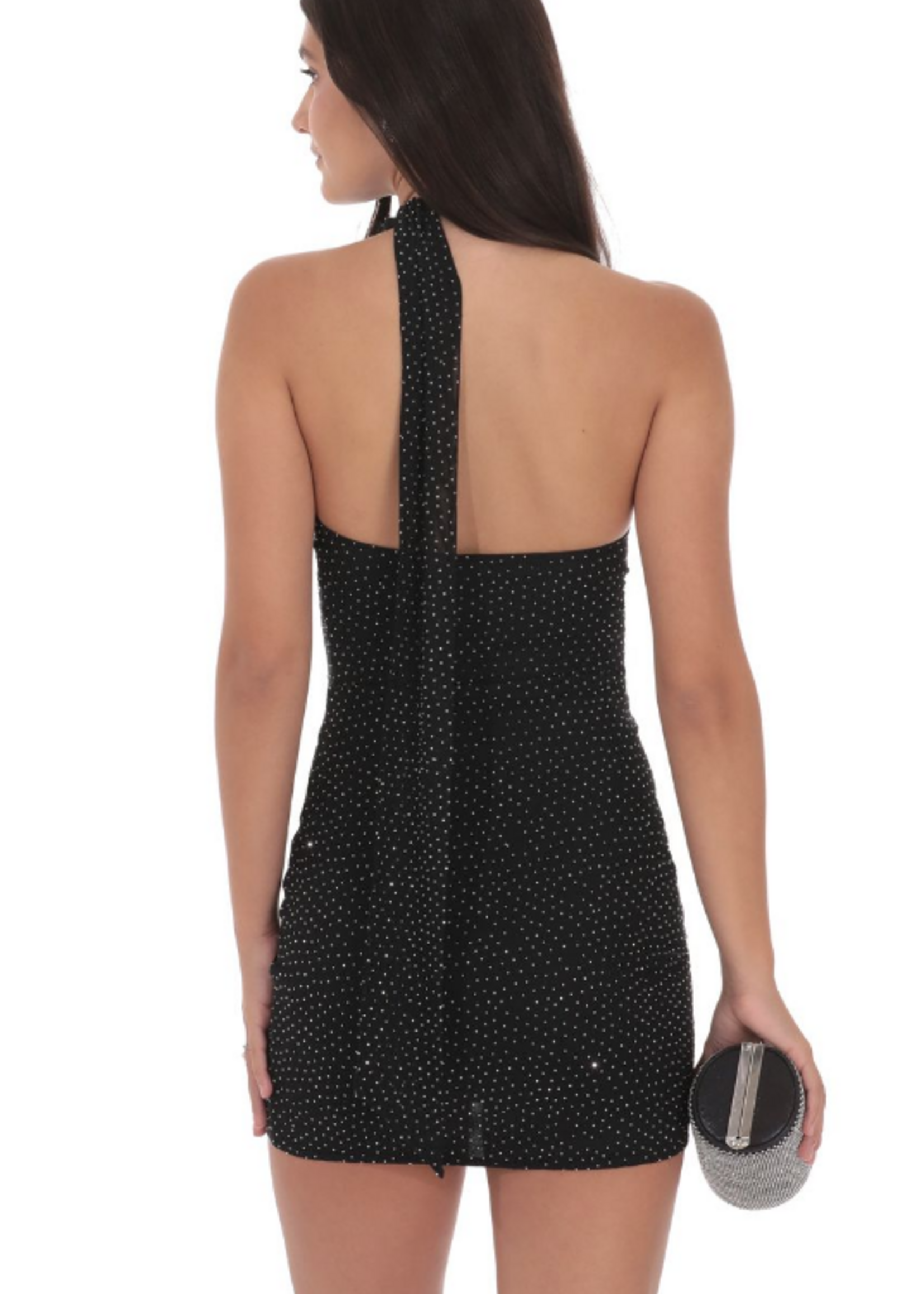 Sparkle One Shoulder Scarf Dress