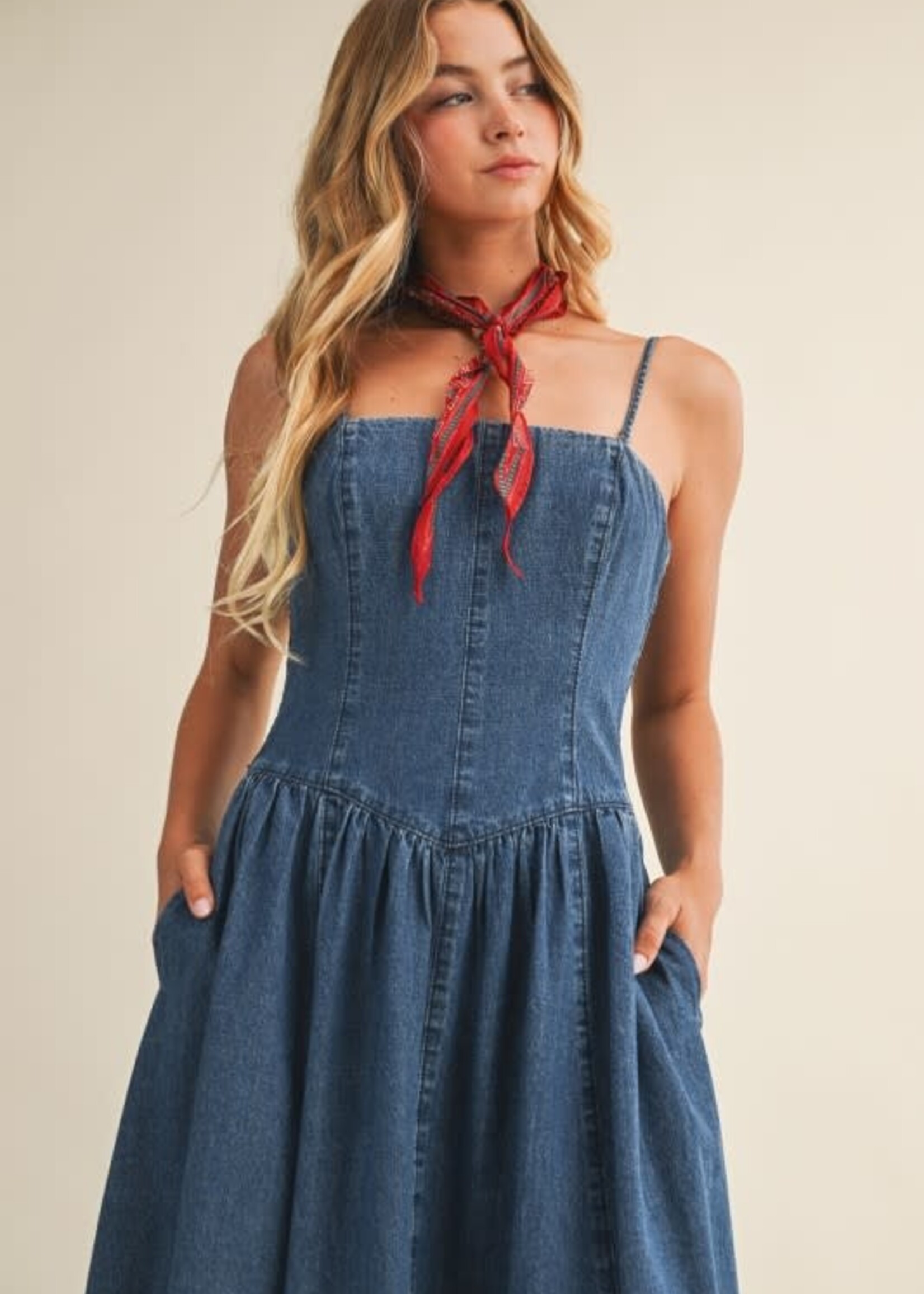 Denim Midi Dress