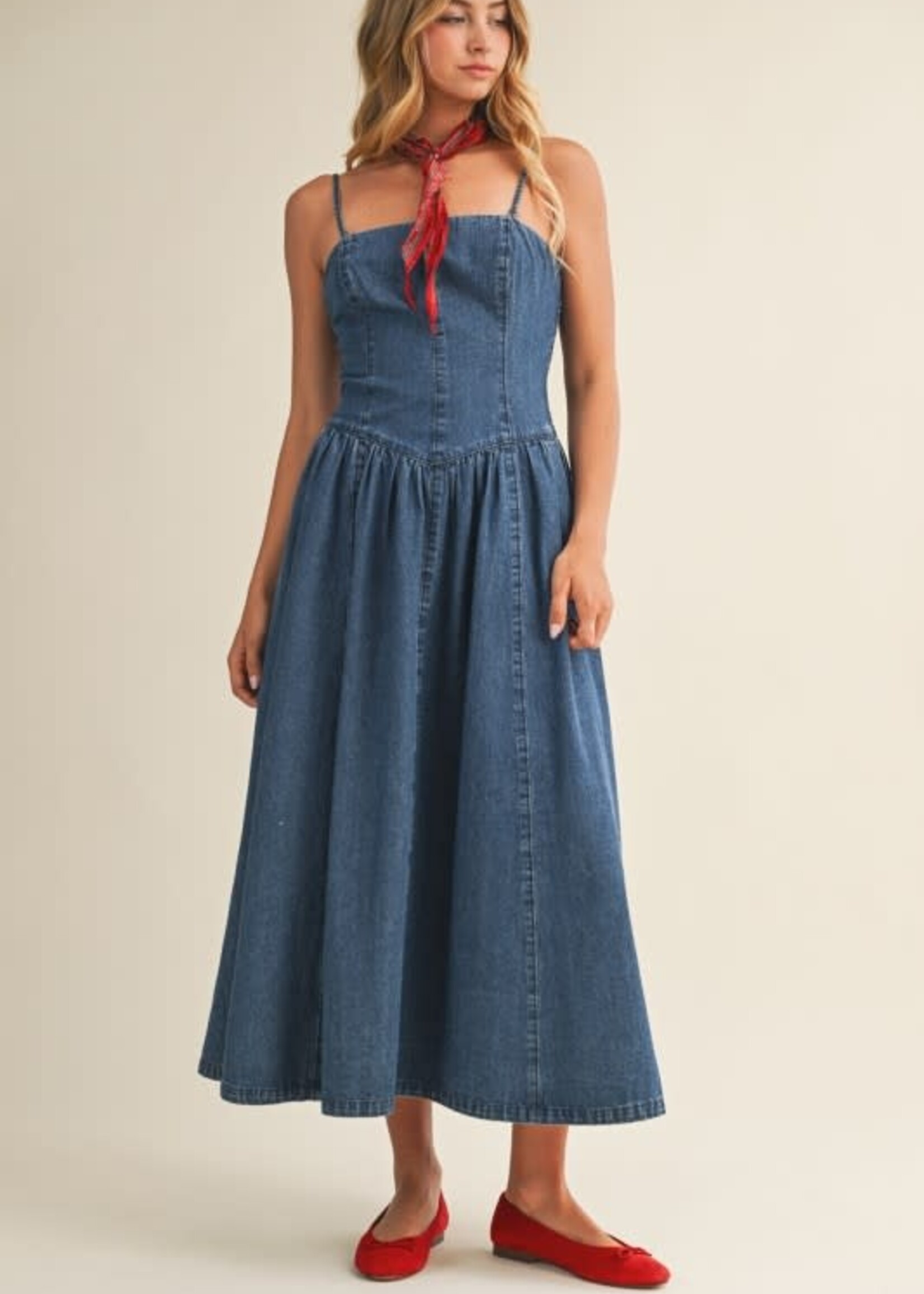 Denim Midi Dress