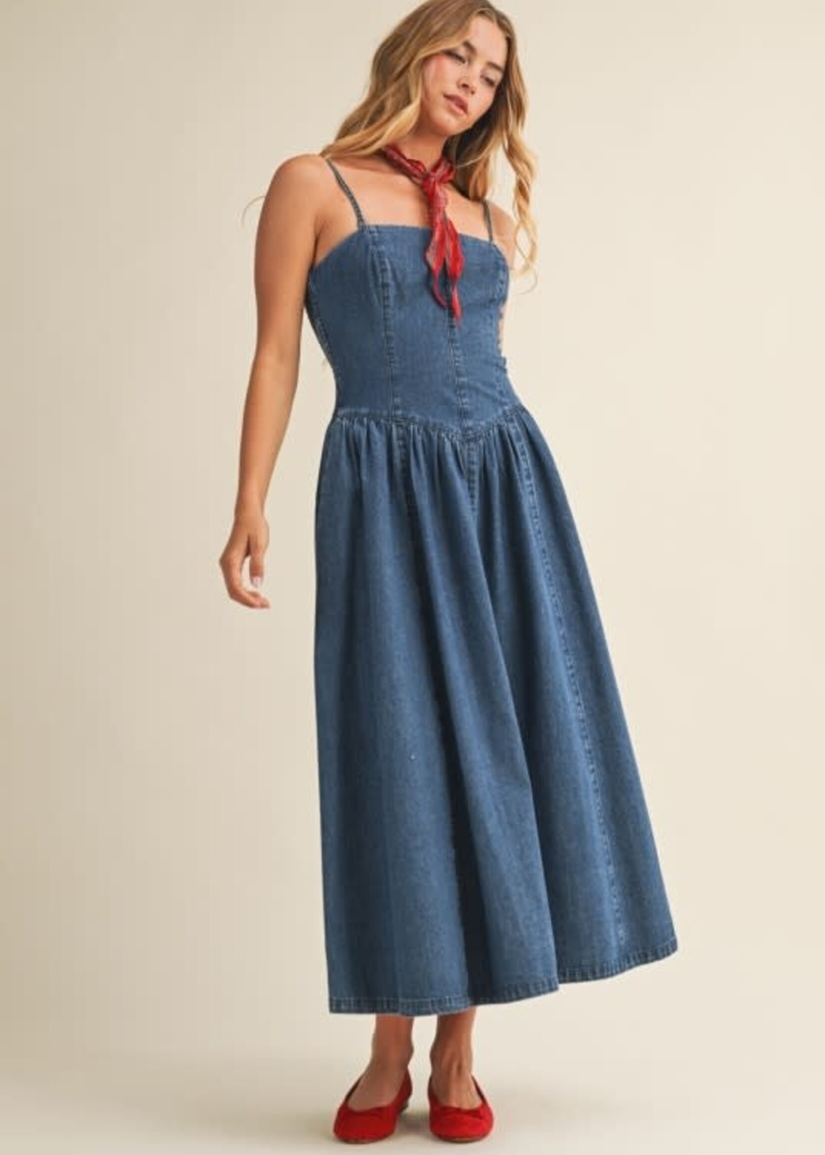 Denim Midi Dress