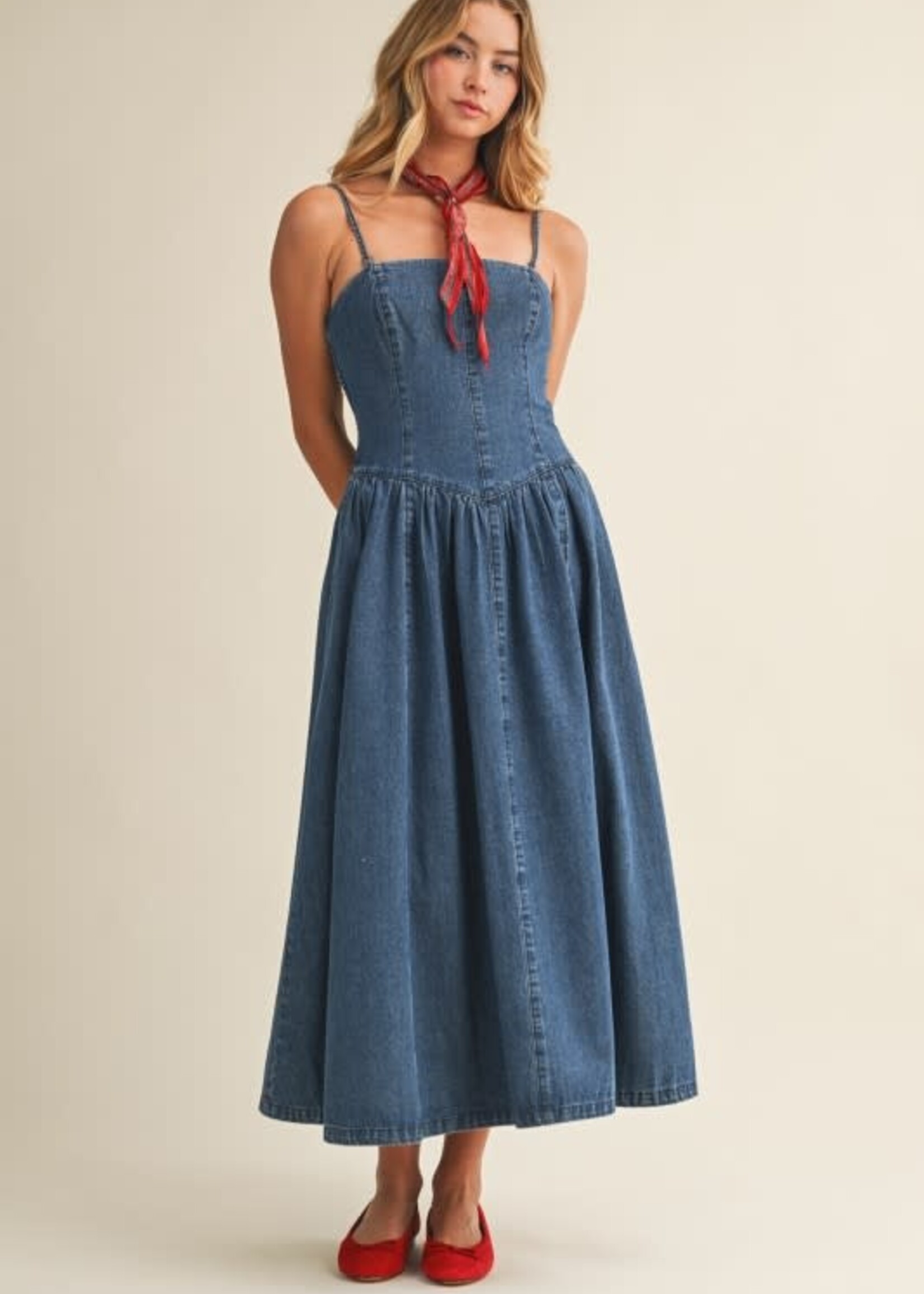 Denim Midi Dress