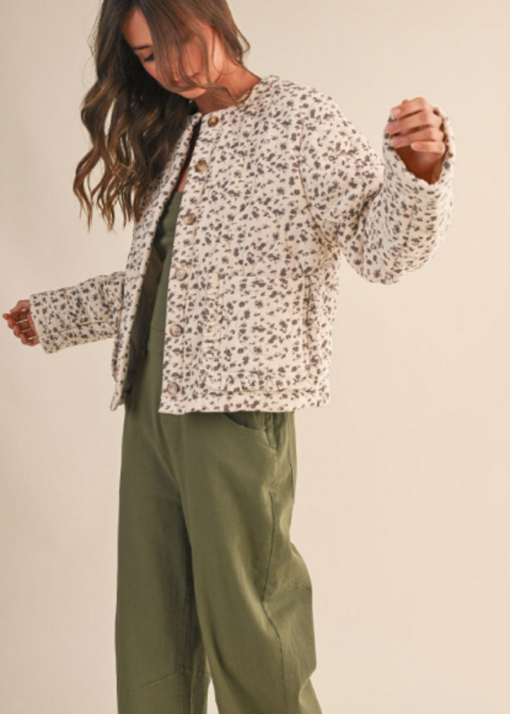 Quilted Floral Jacket