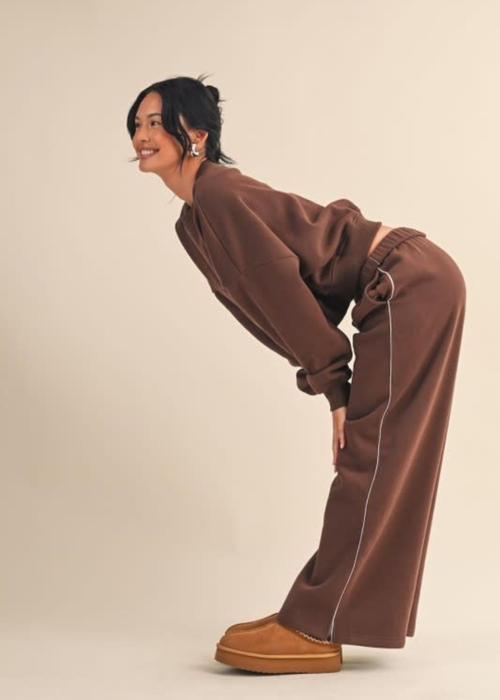 Chocolate Cozy Fleece Sweatshirt