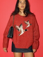 Red Mallard Duck Sweater