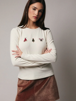 Holiday Embroidered Top