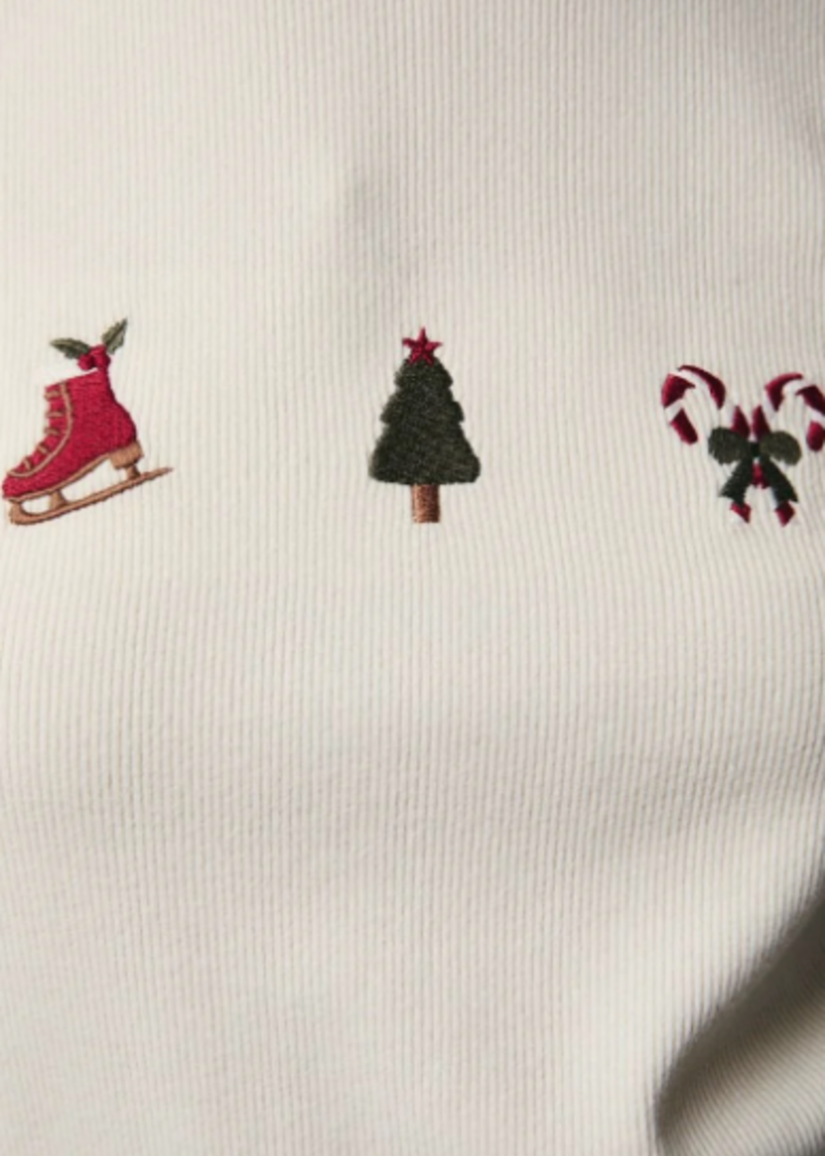 Holiday Embroidered Top