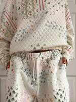 Holiday Quilted Joggers