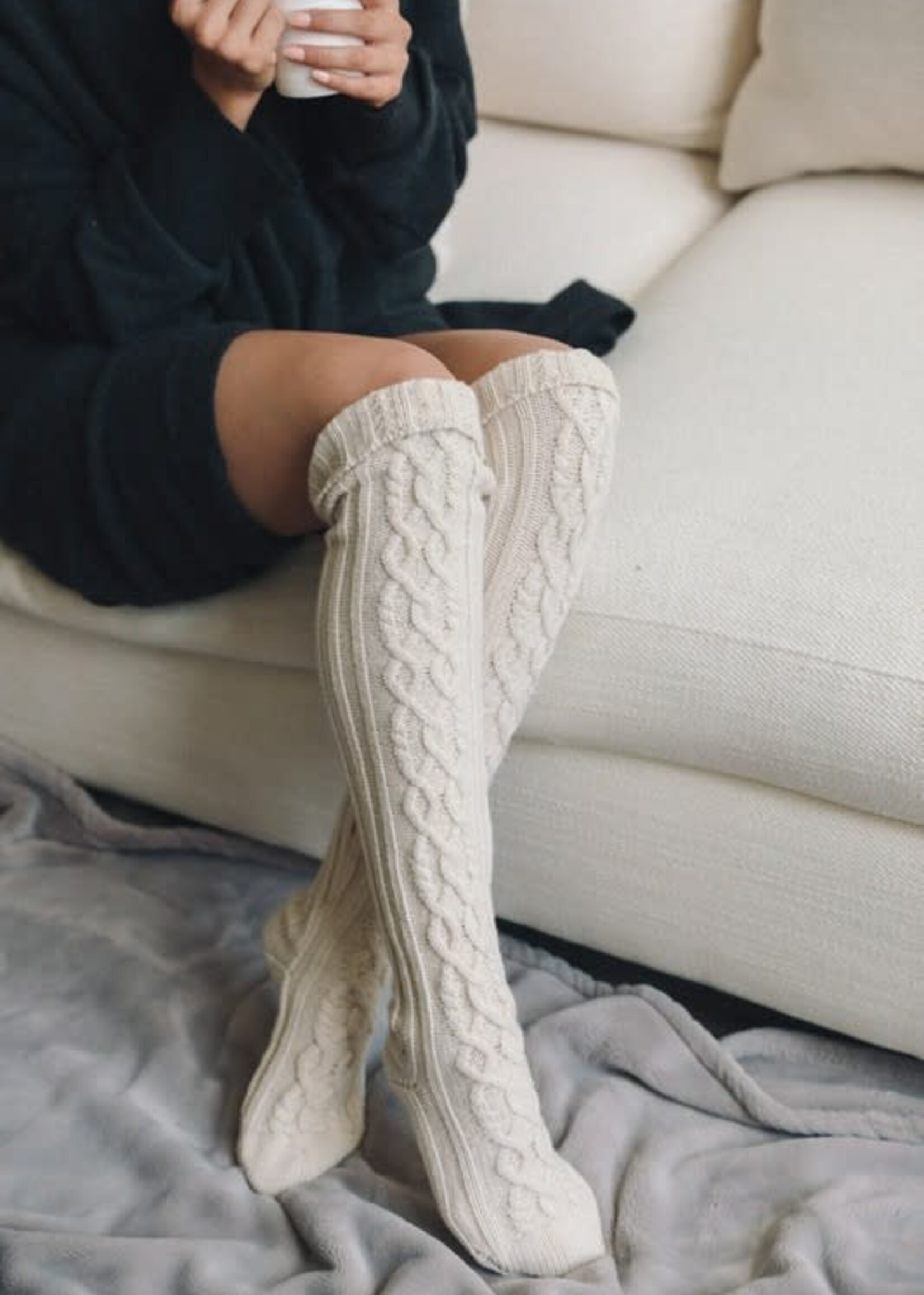 Ivory Knee Socks