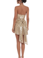 Golden Moment Bow Party Dress