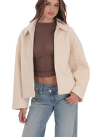 Cream Sherpa Jacket