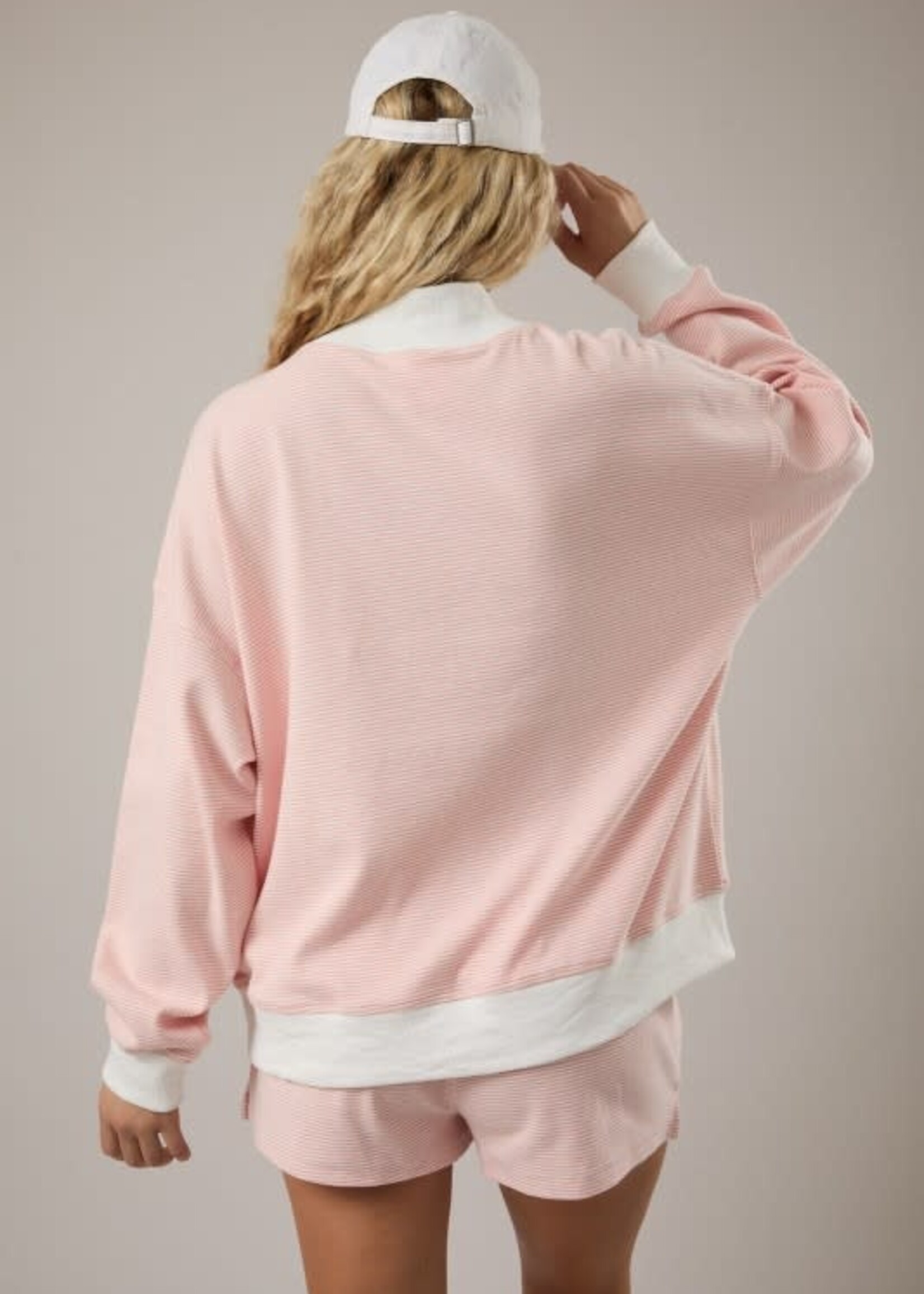 Happy Stripes Mockneck Top