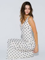 Polka Dot Ivory Maxi Dress