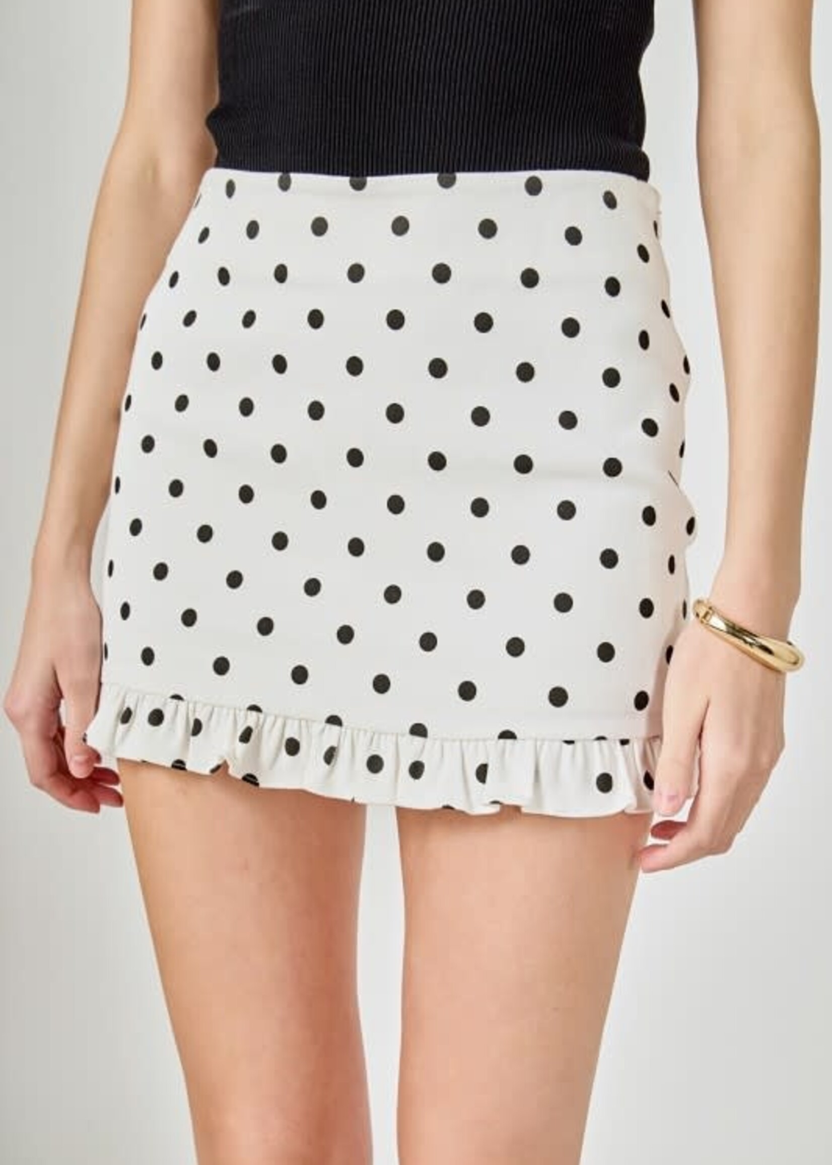 Polka Dot Ruffle Skirt