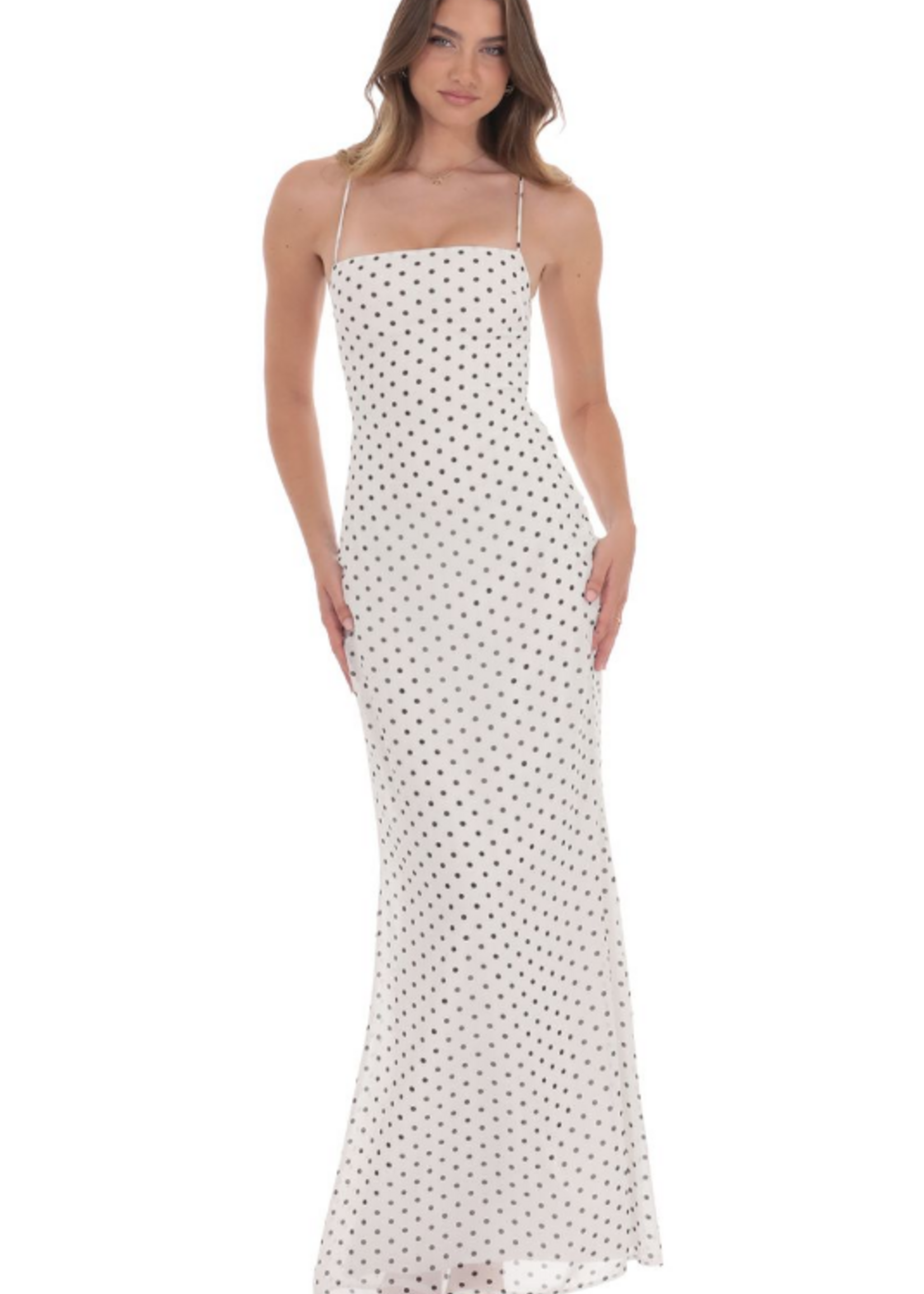 Polka Dot Strappy Back Formal