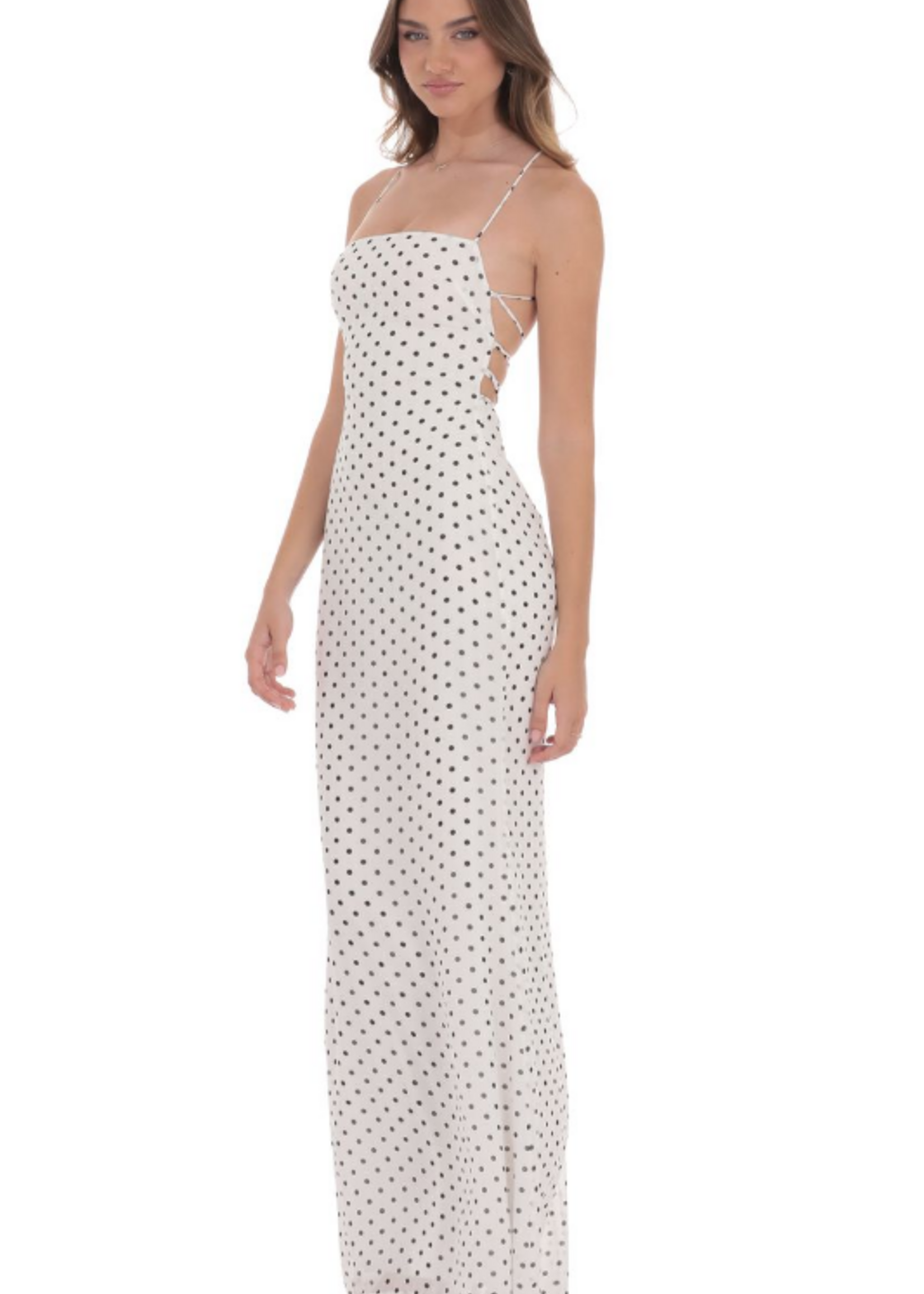 Polka Dot Strappy Back Formal