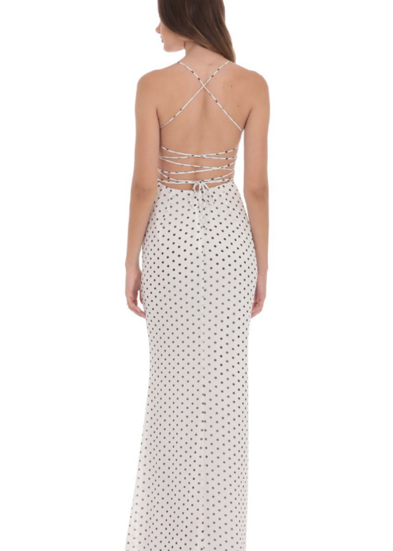 Polka Dot Strappy Back Formal