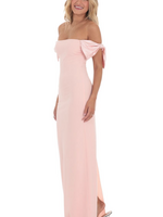 Elegant Pink Bow Formal