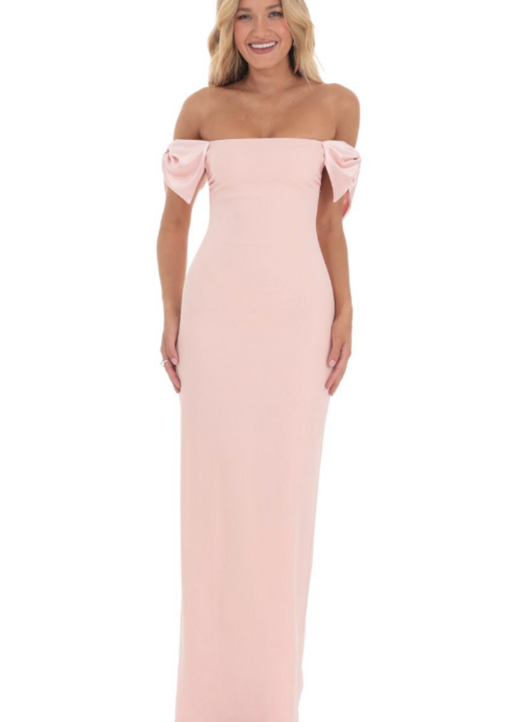 Elegant Pink Bow Formal