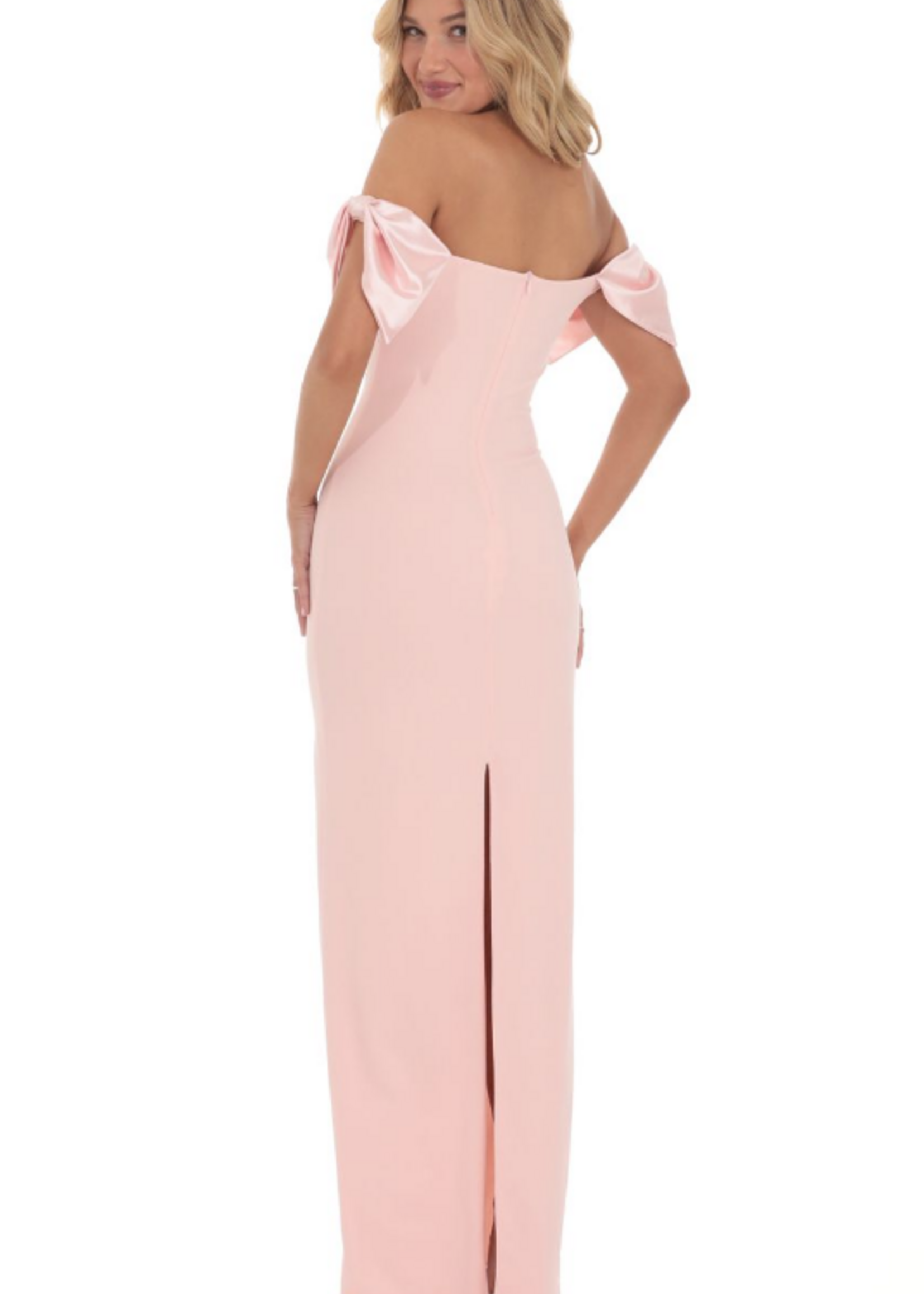 Elegant Pink Bow Formal