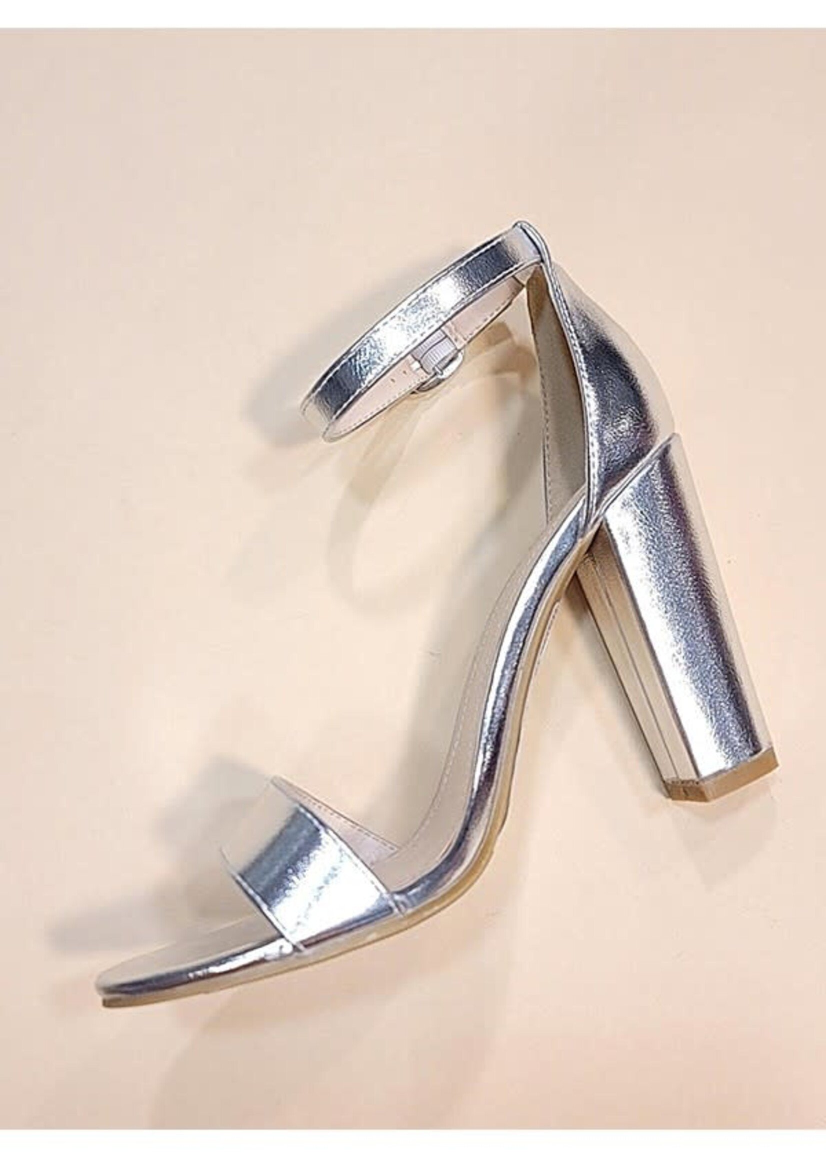 Time To Party Silver Heels